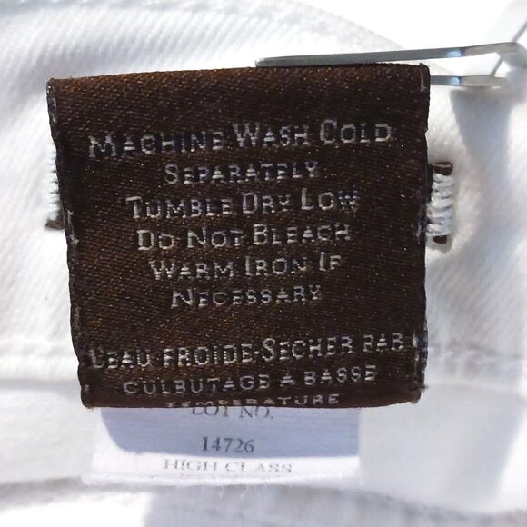 James Jeans High Class Cigarette Jeans Frost White Slim Fit‎ Womens Size 31 - Picture 10 of 11